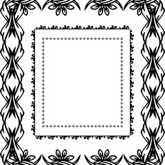 Vector illustration wallpaper flower frame for ornate of invitation card