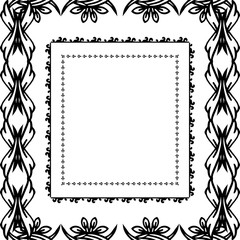 Vector illustration wallpaper flower frame for ornate of invitation card