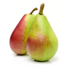 Red pear isolated on white background 