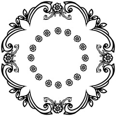 Vector illustration various greeting card with flower frame