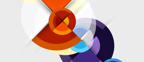 Obraz premium Geometric design abstract background - circles