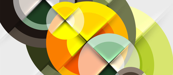 Obraz premium Geometric design abstract background - circles