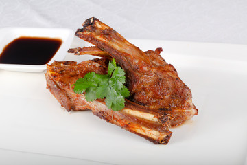 Roasted lamb