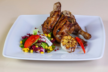 Grilled chicken legs