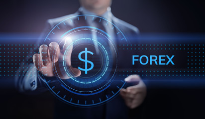 Forex trading currency exchange rate internet investment business concept.