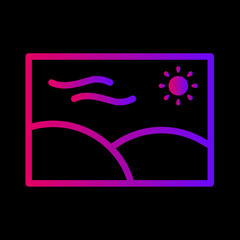 Icon for business vector