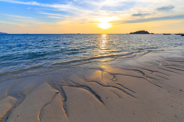 Beautiful Tropical beach at sunrise beach , Koh Lipe island , Satun,Thailand