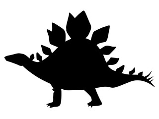 silhouette of Stegosaurus