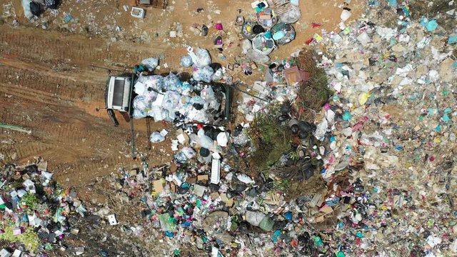 Plastic pollution crisis. Trash sent to Malaysia for recycling is instead dumped in a giant garbage mountain