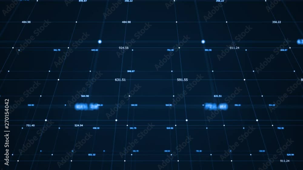 Poster big data visualization concept.