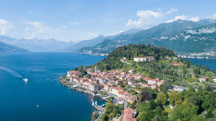 Fototapeta na wymiar Panoramic view of Bellagio, lake of Como. Italy