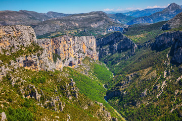 Obraz premium The mountain canyon in France