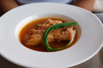 soup with meat and vegetables