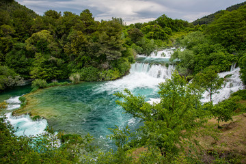 Fototapeta na wymiar Krka Waterfall