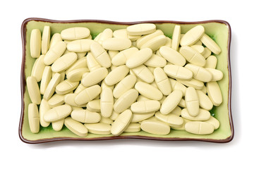 pills isolated on white background