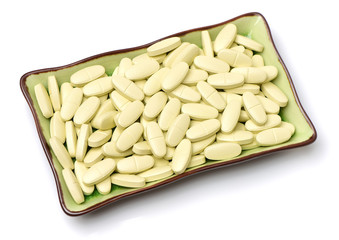 pills isolated on white background