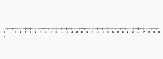 Ruler scale set vector illustration