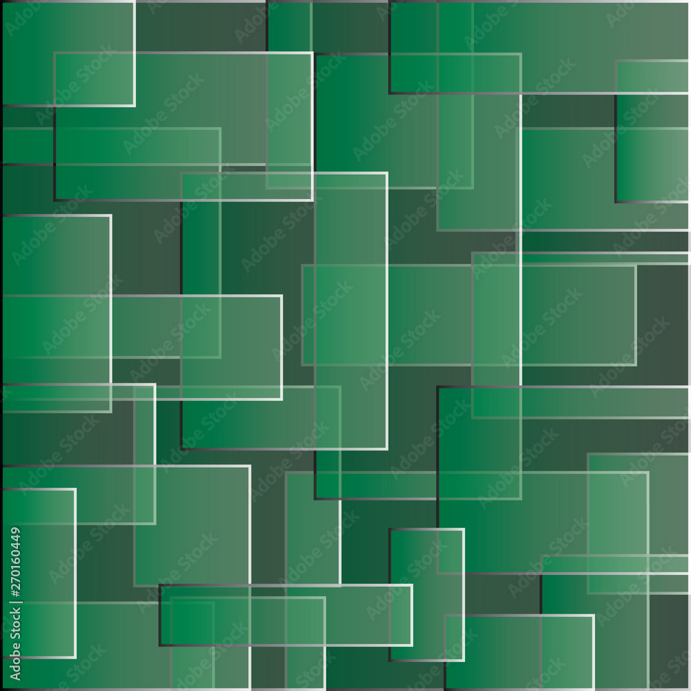 Poster green backdrop with squares. color abstract pattern