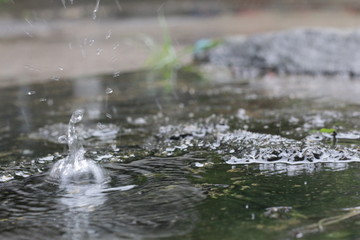 water flowing from pipe