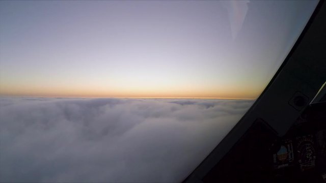 View from the inside of the cockpit a380 airbus
