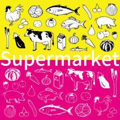 Fototapeta premium スーパーマーケット