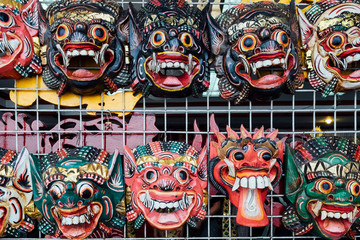 Bali mask at market