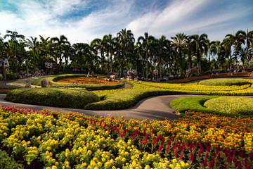 Obraz premium Tropical Garden Nong Nooch. Pattaya, Thailand.