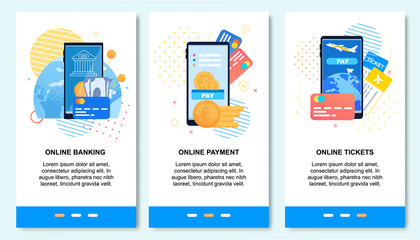 Online Payment, Banking, Booking Tickets on Mobile