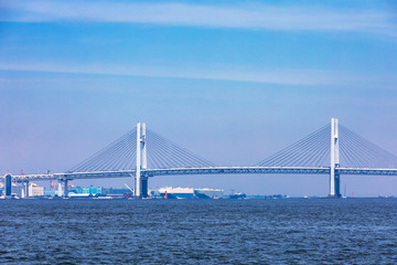 (神奈川県ｰ風景)臨港パークから見る横浜港風景１