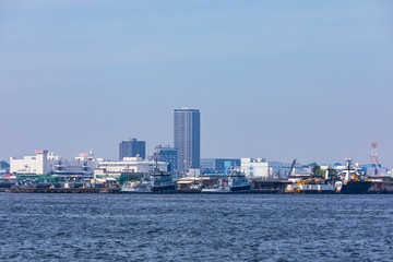 Fototapeta premium (神奈川県ｰ風景)臨港パークから見る横浜港風景２