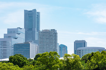 (神奈川県ｰ都市風景)横浜みなとみらいのオフィスビル群２