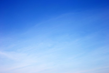 blue sky with white, soft clouds
