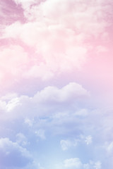 Cloud background with a pastel colour