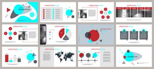 Presentation and slide layout background. Design red template. Flyer, leaflet, leaflet, advertising, brochure, modern style