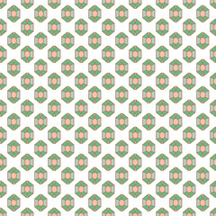 Gems geometric pattern with gold line style shapes seamless repeat.