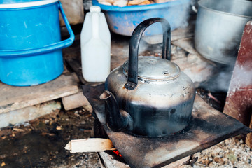 vintage hot water pot