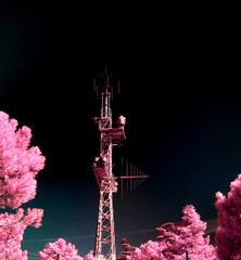 Modern technology against nature from hundreds of years ago. It is an interesting contrast