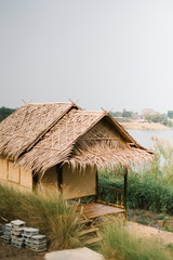Fototapeta na wymiar hut for farmer in Thai style