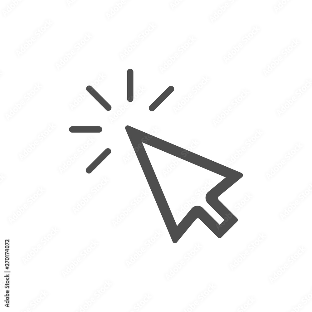 Wall mural pointer arrow icon vector