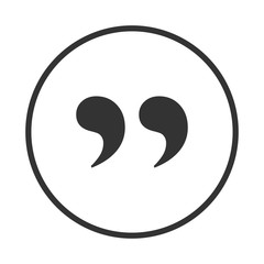 Quote Mark Icon Symbol Vector