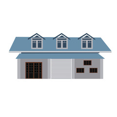 illustration house simple modern