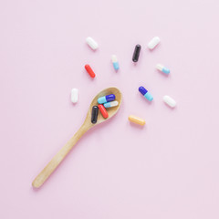 Flat lay medical composition