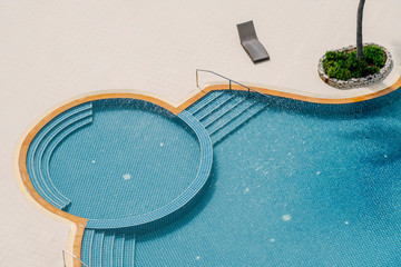 Fototapeta na wymiar swimming pool top view