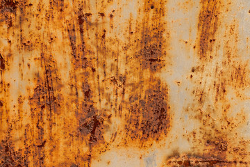 Abstract corroded colorful rusty metal background, rusty metal texture. Peeling paint and rusty old metal