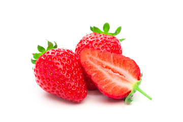Strawberry isolated on white background. Clipping Path