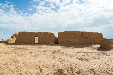 Ruins of Gaochang, Turpan, China. Dating more than 2000 years, Gaochang and Jiaohe are the oldest and largest ruins in Xinjiang.