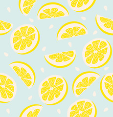 slice of a lemon pattern Seamless background