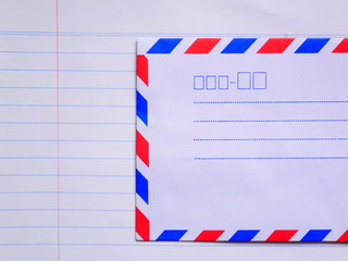set of envelopes letter background