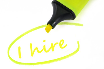 I hire