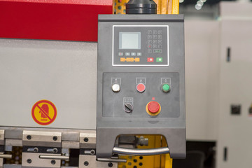 Fototapeta premium Automatic control panel, large machines